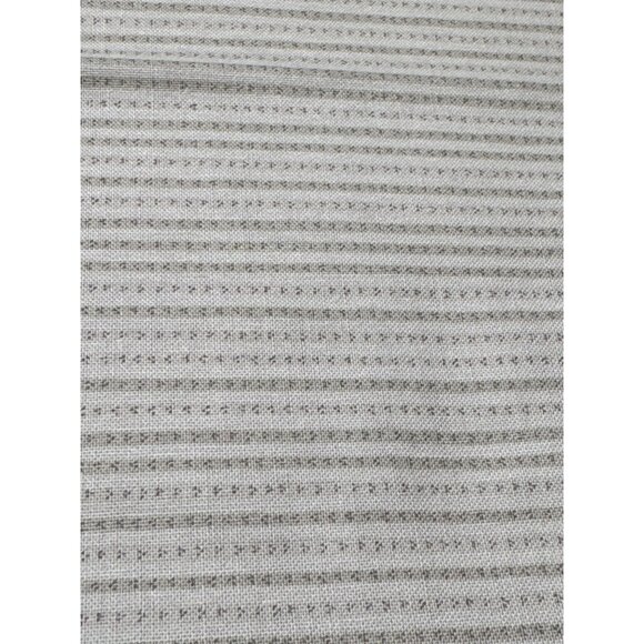 Striped Cotton Fabric Fat Quarter 18x22" Neutral Gray Sewing Quilting Craft Supp - Picture 1 of 5